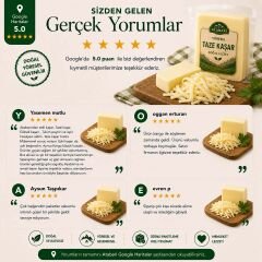 Taze Kars Kaşar Peyniri | 6 Ay Olgun, Tam Yağlı Lezzet (1 Kg)