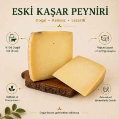 Eski Kaşar Peyniri – 12 Ay Beklemiş Efsane Tat (1 Kg)