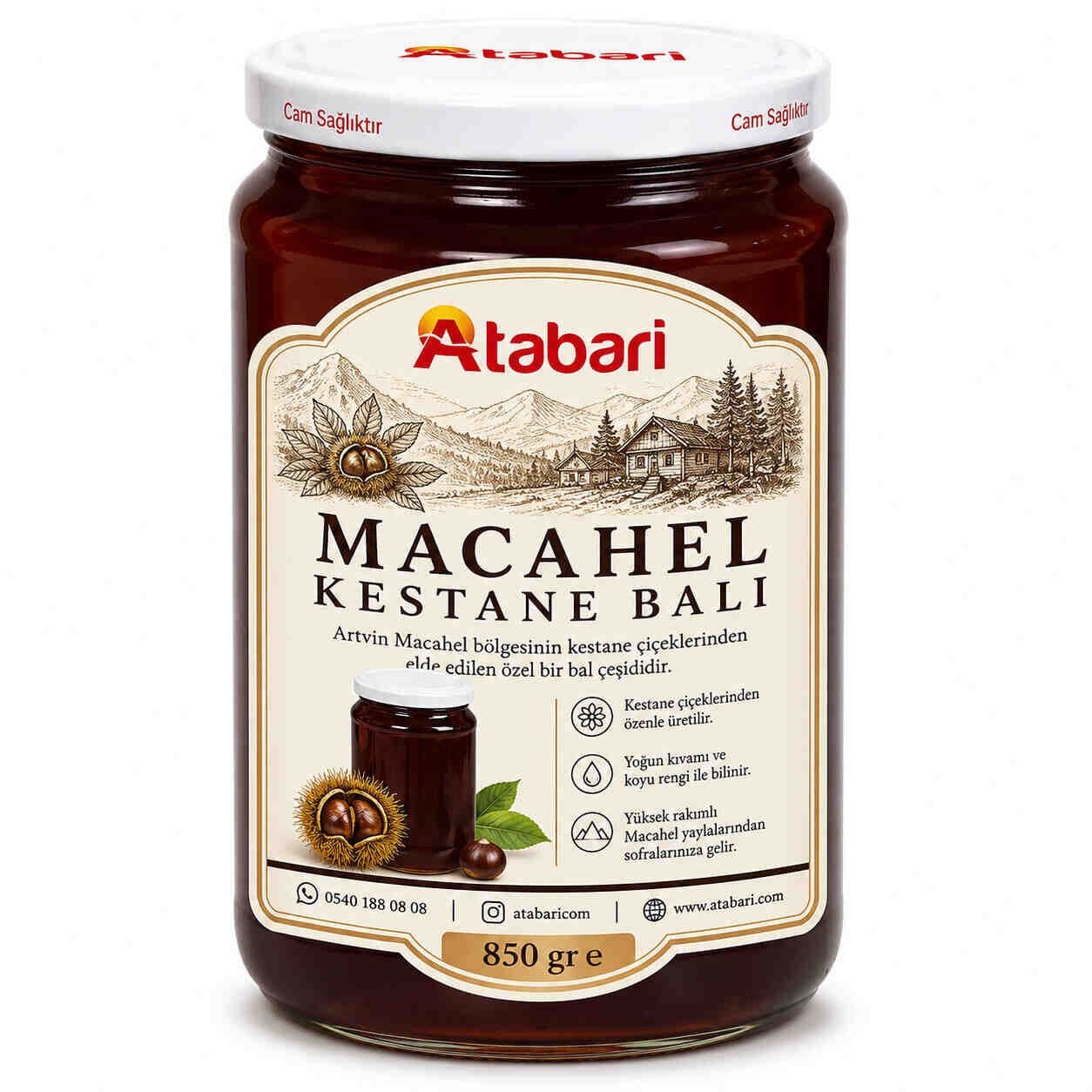 Macahel Kestane Balı | Yoğun Aromalı Nadide Lezzet (850 Gr)