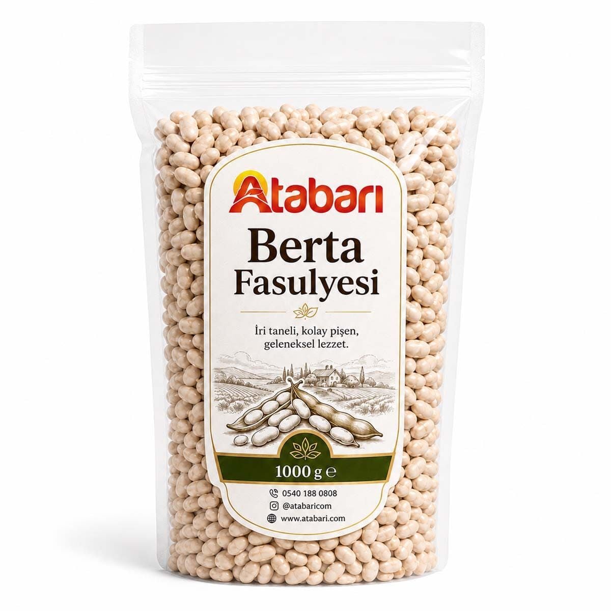 Berta Kuru Fasulye | Artvin’den Taze Sofralık Lezzet (1 Kg)