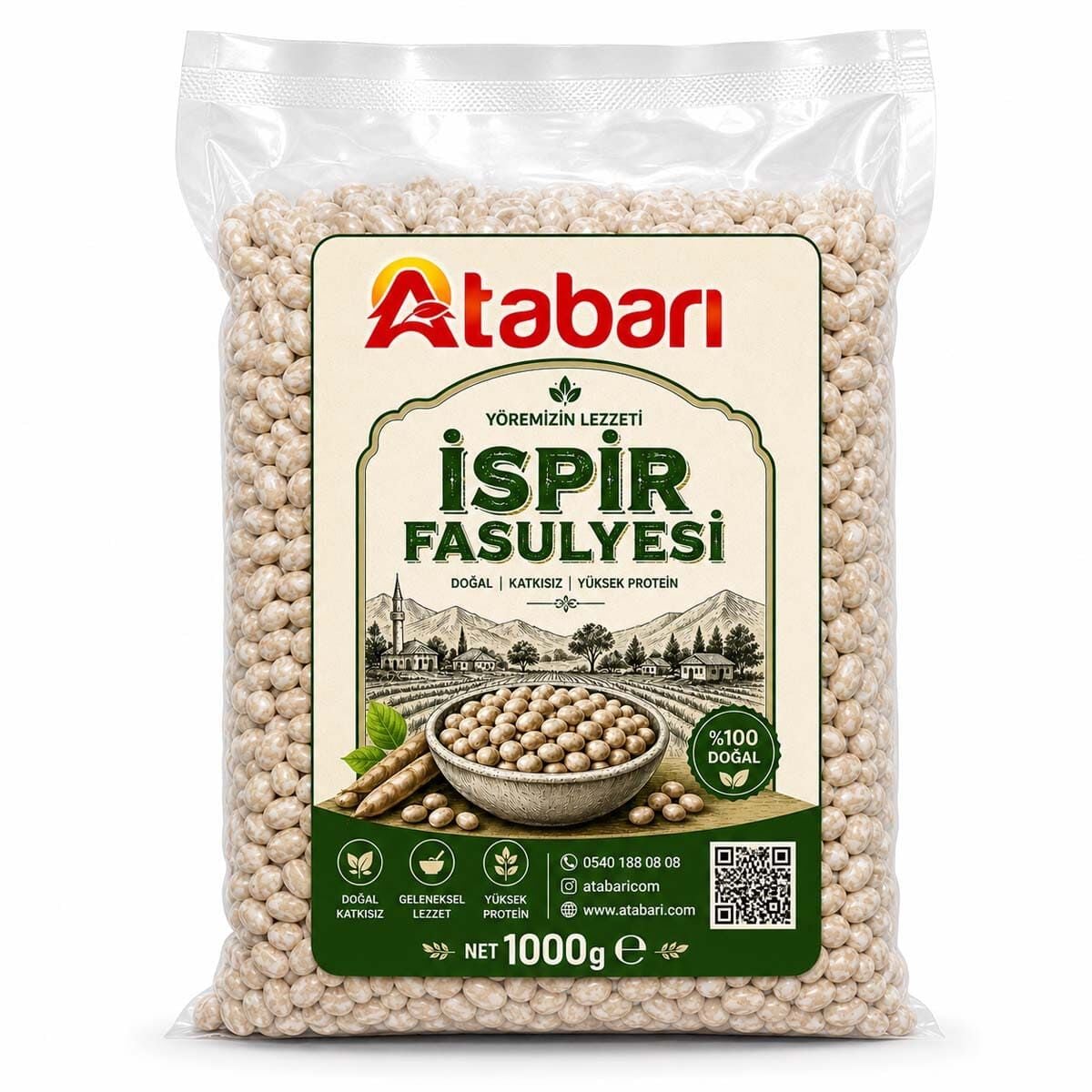 İspir Fasulyesi (1 Kg) | Erzurum’un Efsane Lezzeti