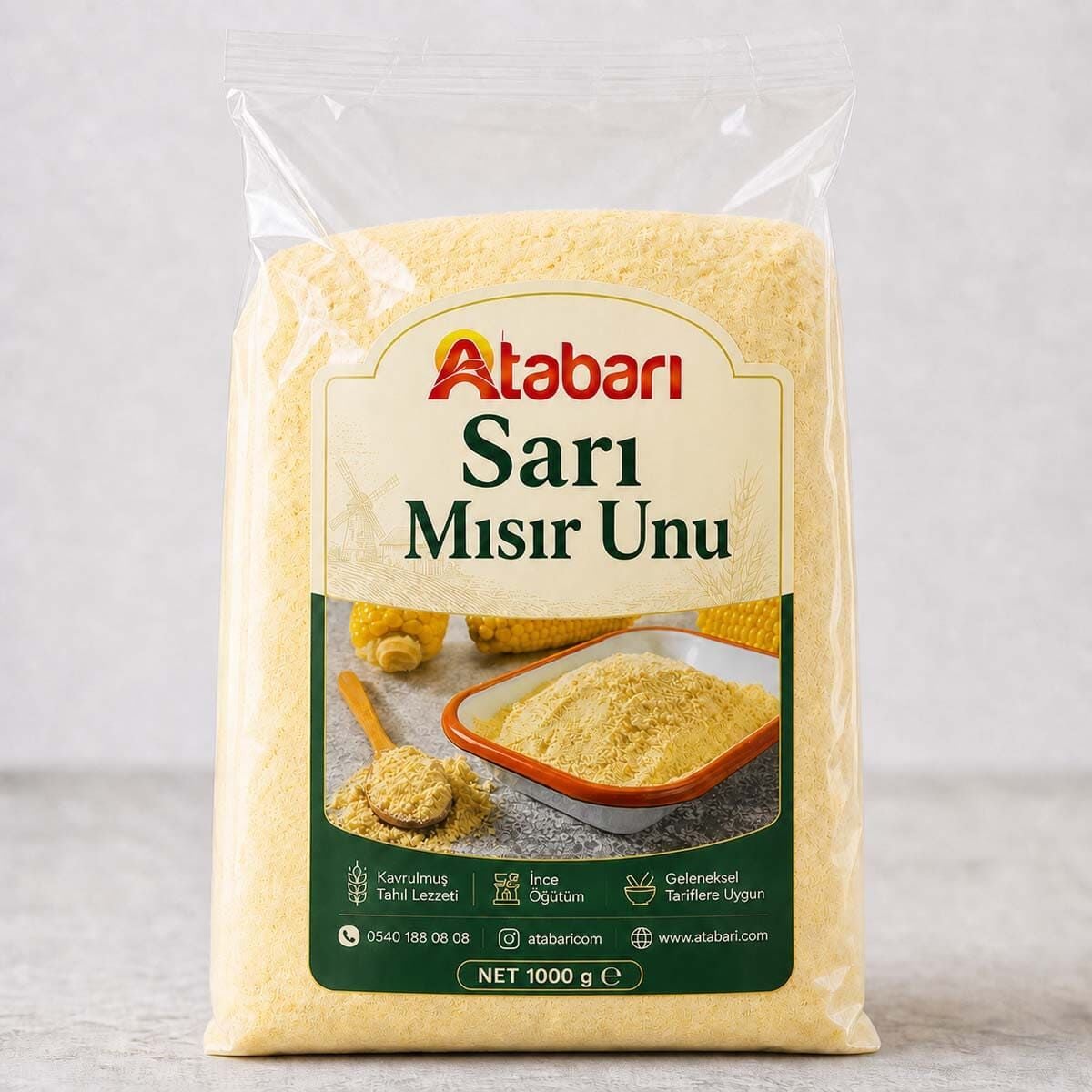 Artvin Sarı Mısır Unu - Doğal Taş Değirmen Lezzeti (1 Kg)