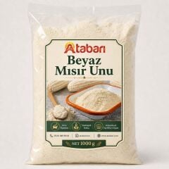 Artvin Beyaz Mısır Unu | Doğal Taş Değirmen Lezzeti (1 Kg)