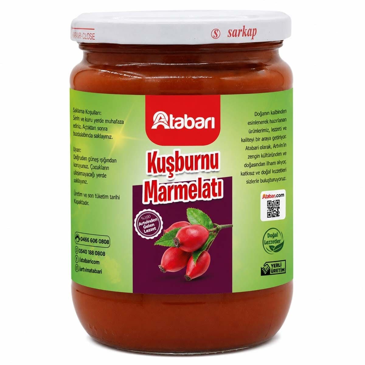 Kuşburnu Marmelatı – Katkısız, Ev Yapımı Tatlılık (850 Gr)