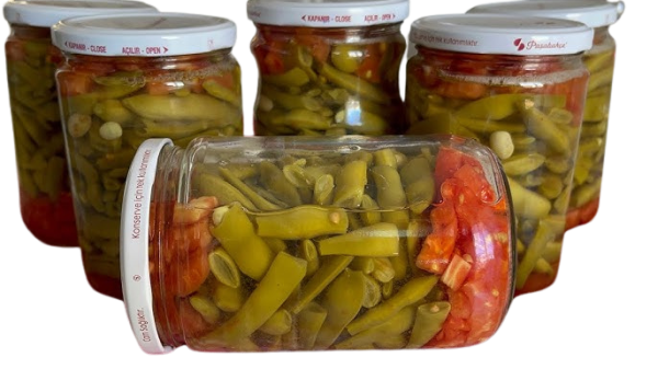 Ev Yapımı Taze Fasulye Konserve | Katkısız, Doğal (1 Kg)