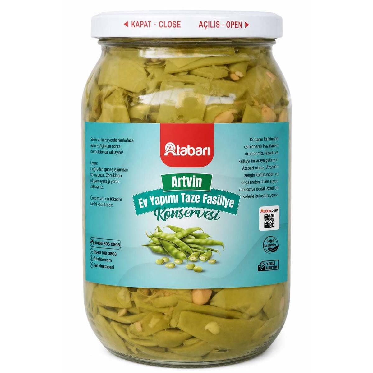 Ev Yapımı Taze Fasulye Konserve | Katkısız, Doğal (1 Kg)