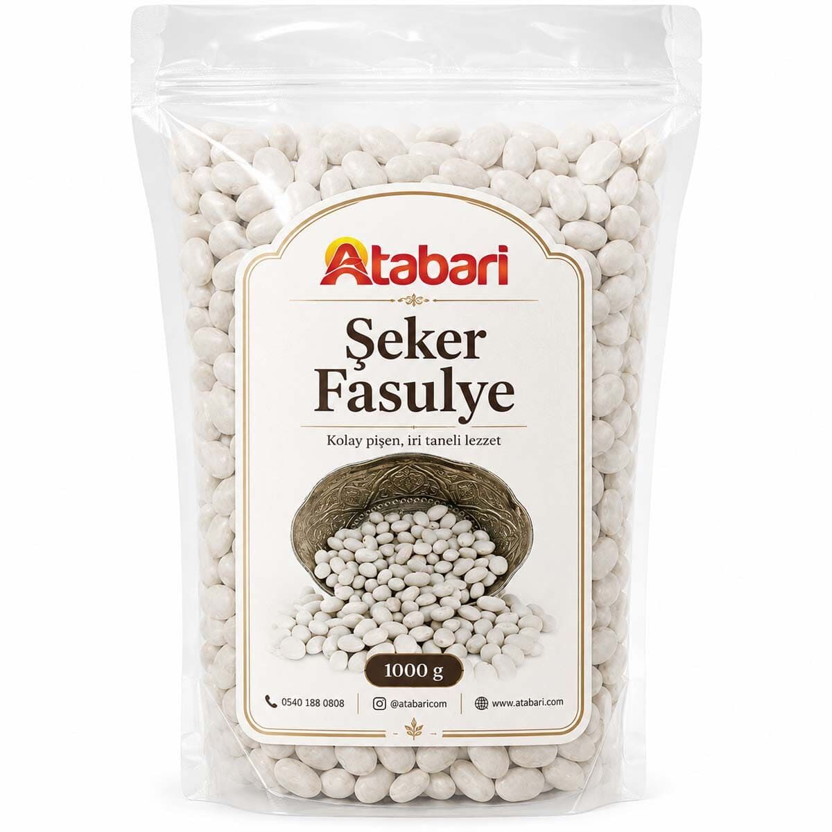 Şeker Fasulye | Katkısız, Kolay Pişen Doğal Lezzet (1 Kg)