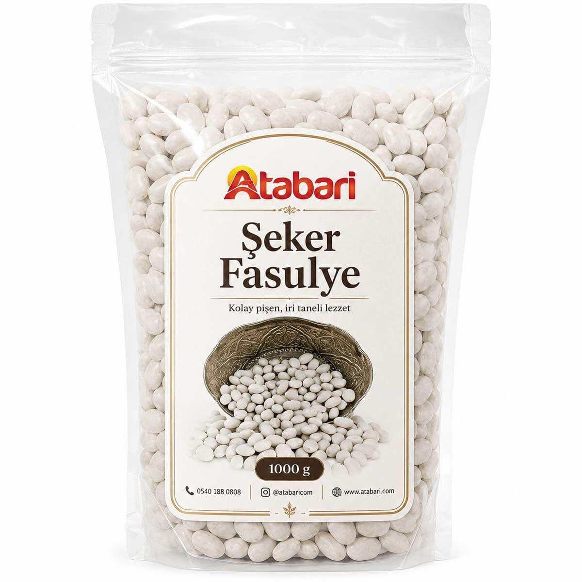 Şeker Fasulye | Katkısız, Kolay Pişen Doğal Lezzet (1 Kg)