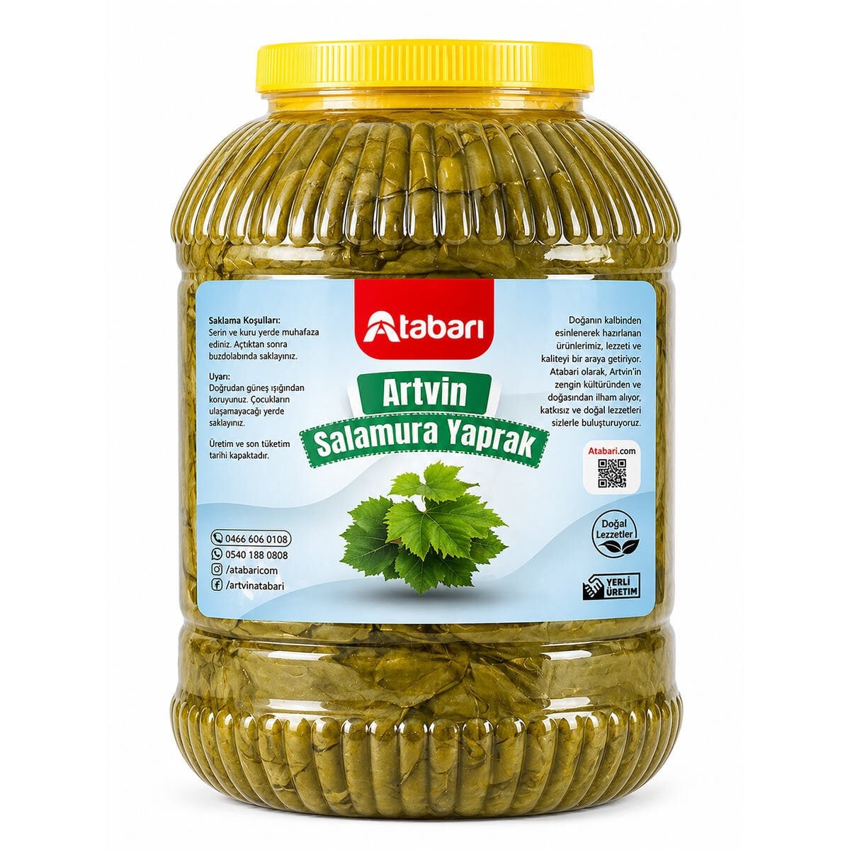 Salamura Yaprak | İnce Damarlı, Kolay Sarılan (3 Kg)