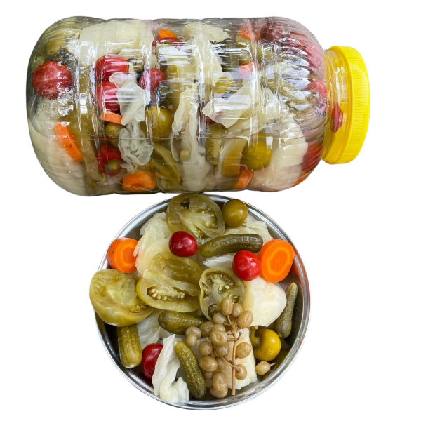 Karışık Turşu | Katkısız, Ev Yapımı ve Kıtır Kıtır (3 Kg)
