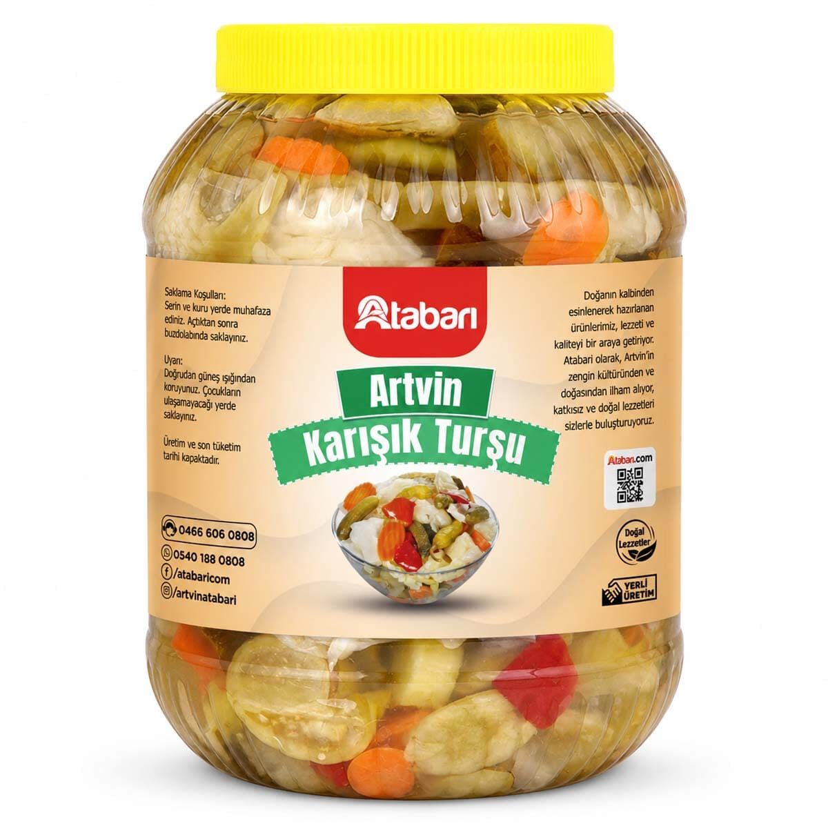 Karışık Turşu | Katkısız, Ev Yapımı ve Kıtır Kıtır (3 Kg)