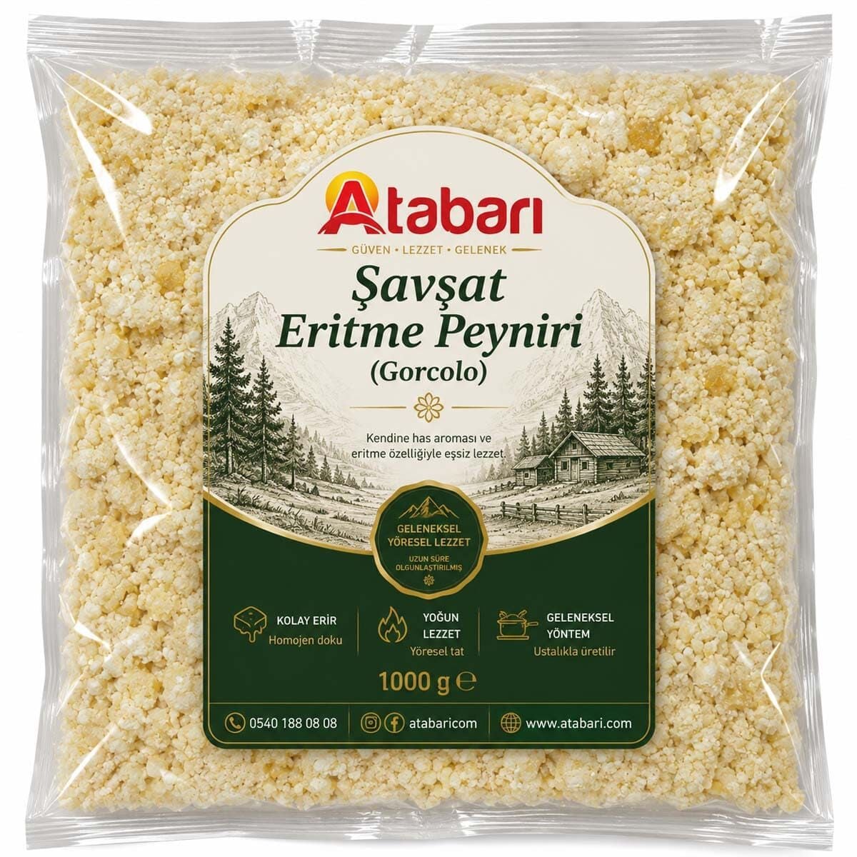 Şavşat Eritme Peyniri (Gorcolo) | Doğal ve Katkısız (1 Kg)