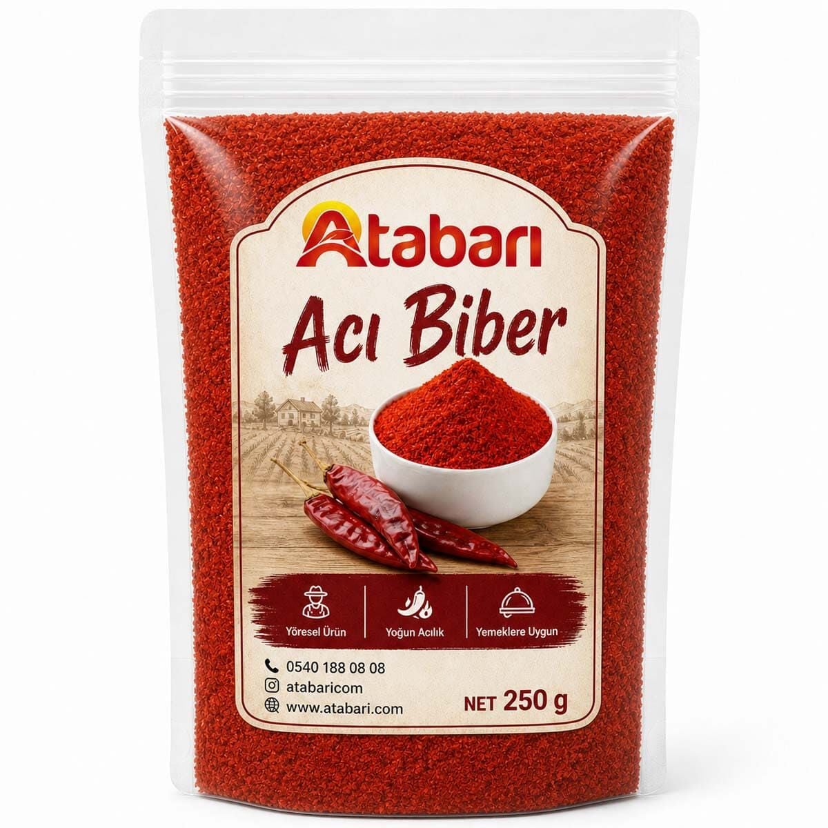 Artvin Acı Biber | Katkısız ve Tam Doğal (250 Gr)