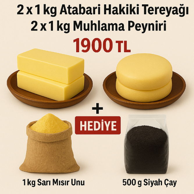 Atabarı Muhlama Paketi – Mısır Unu ve Mayıs Çayı Hediye