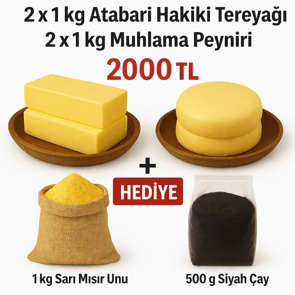 Atabarı Muhlama Paketi – Mısır Unu ve Mayıs Çayı Hediye