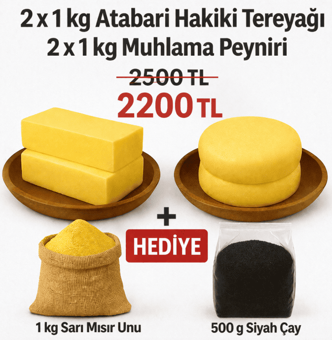 Atabarı Muhlama Paketi – Mısır Unu ve Mayıs Çayı Hediye